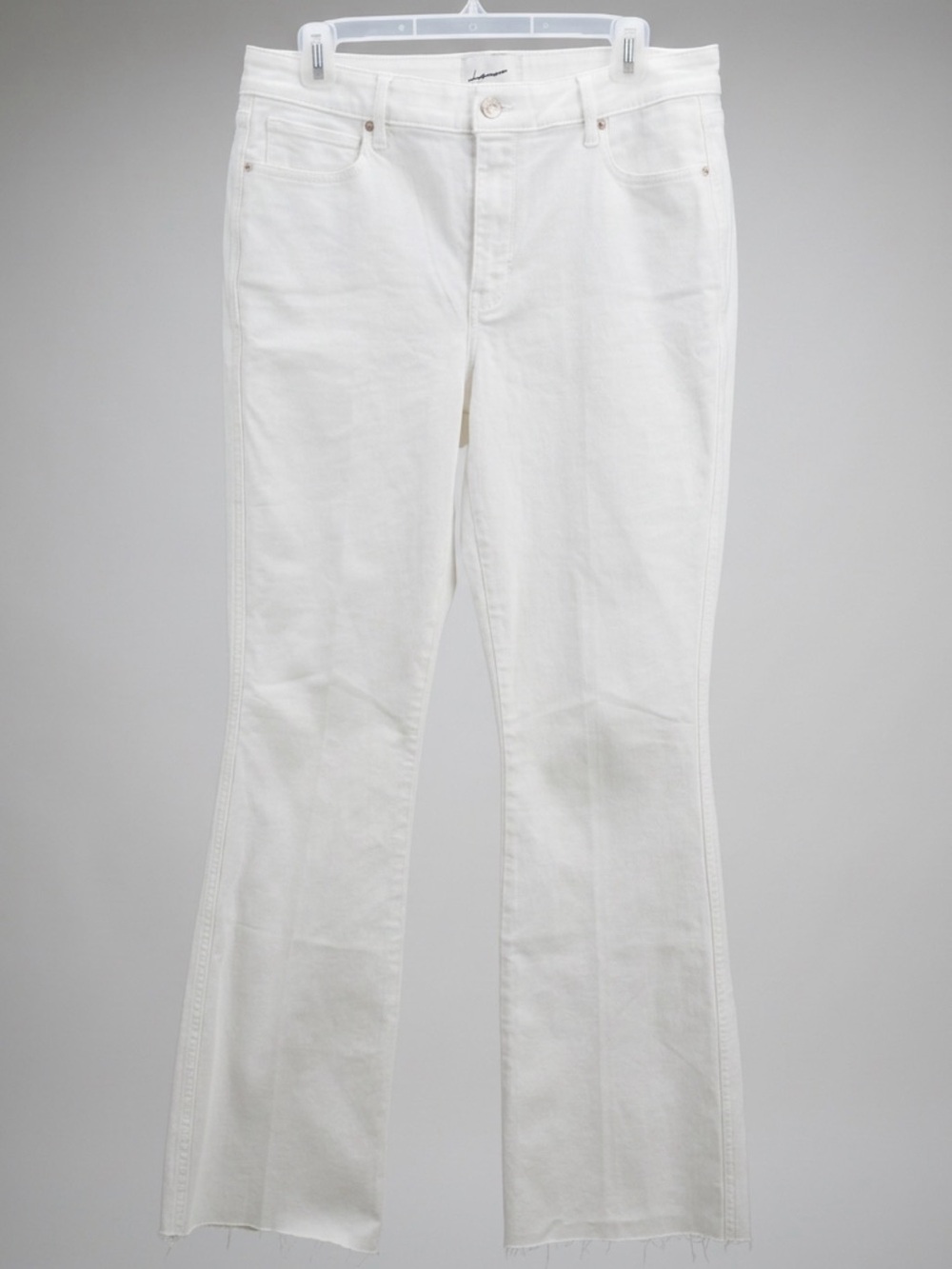 White House Black Market High-Rise White Bootcut Jeans Size 10 Tall - Picture 2 of 4